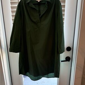 Tuckernuck Pomander Place Forest Green Long Sleeve Dress